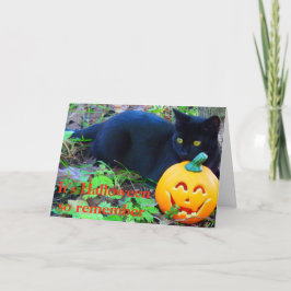 Het is Halloween Lil' Blackie Feestdagen Kaart