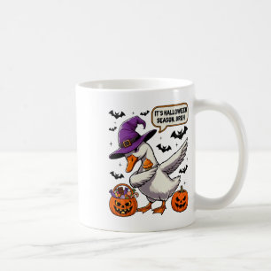 Het is Halloween seizoen Bruh Funny Goose Kostuum Koffiemok