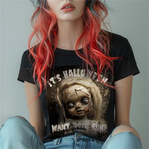Het is Halloween wil een leuke spookpop T-shirt