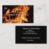 Het is hel zonder hem visitekaartje (Voorkant / Achterkant)