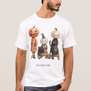 Het is HERFST allemaal Griezelige Pompoen Familie T-shirt