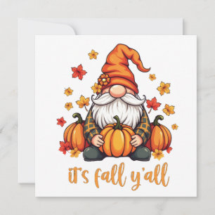 Het is herfst allemaal kabouters pompoen herfst th kaart
