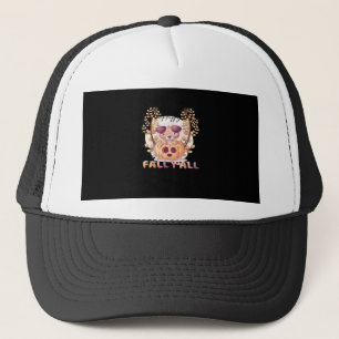 Het is herfst allemaal Pompoen Halloween Kat Herfs Trucker Pet