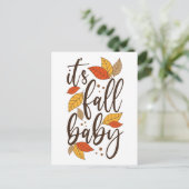Het is Herfst Baby Briefkaart (Staand voorkant)