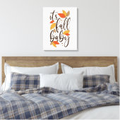 Het is Herfst Baby Canvas Afdruk (Insitu (Slaapkamer))