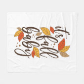 Het is Herfst Baby Fleece Deken (Voorkant (Horizontaal))