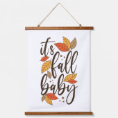 Het is Herfst Baby Hangend Wandkleed (Voorkant)