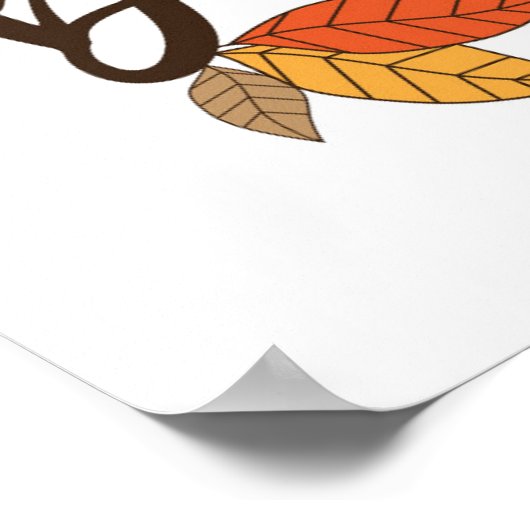 Het is Herfst Baby Poster (Hoek)