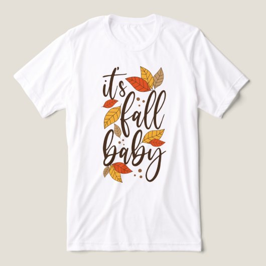 Het is Herfst Baby Tri-Blend Shirt (Design voorkant)