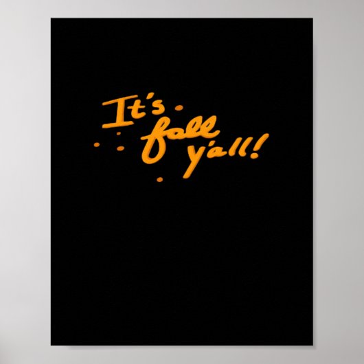 Het is herfst jongens Basic Casual Poster (Voorkant)