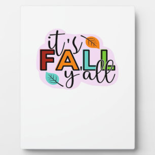 Het is herfst jongens Casual grappig Fotoplaat