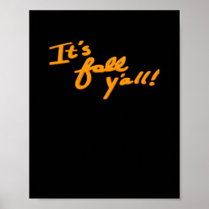 Het is herfst jongens Eenvoudige esthetische stijl Poster