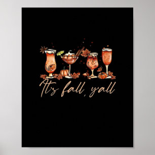 Het is Herfst Jongens Grappige Pompoen Kruiden Coc Poster