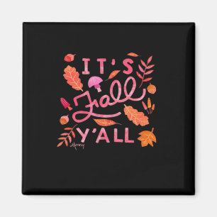 Het is herfst, jongens Handlettered herfst citaat  Magneet