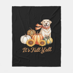 Het is herfst, jongens! Hond Luipaard Pompoen Crea Fleece Deken