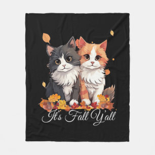 Het is herfst, jongens! Knuffelkatjes Fleece Deken