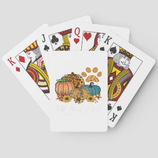 Het is herfst jongens Pompoen Minimaal Schoon Pokerkaarten