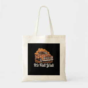 Het is herfst jongens Rustieke pompoen vintage sti Tote Bag