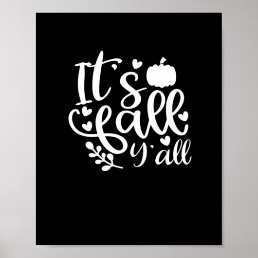 Het is herfst jongens! Trendy grafisch Poster (Voorkant)