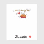 Het is herfst, jongens unieke grafische vormgeving sticker (Vel)