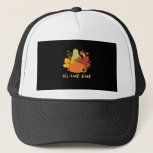 Het is Herfst Jongeren Trendy Esthetische Stijl Trucker Pet
