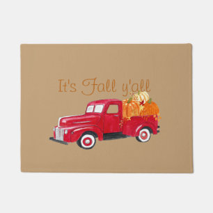 Het is Herfst jullie allemaal  vrachtwagen Deurmat