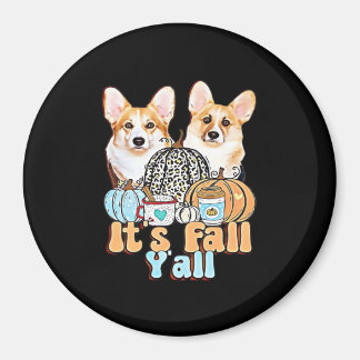 Het is herfst, jullie Corgi's unieke stijl Magneet