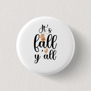 Het is herfst jullie, Cute Teabag. Ronde Button 3,2 Cm