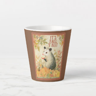 Het is herfst, jullie opossumstijl latte mok