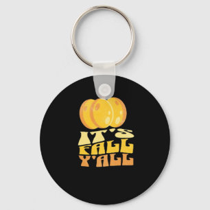 Het is herfst, mensen! Pompoen Retro Klassieker Sleutelhanger