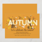 Het is Herfst Uitnodiging (Voorkant / Achterkant)