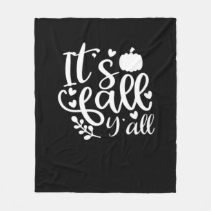 Het is Herfst Y’all! Trendy grafische kaart Fleece Deken