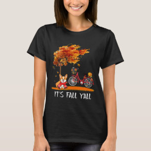 Het is Herfst Y Alle najaarskostuum van Dachshund T-shirt