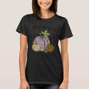 Het is Herfst Y'all Animal Print Pumpkins Giraffe T-shirt