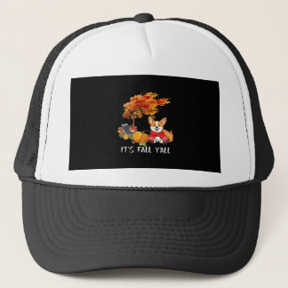Het is Herfst Y'all Autumn Cool Graphic Trucker Pet