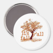 Het is Herfst Y'all Basic Clean Magneet (Voorkant / Achterkant)