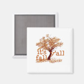 Het is Herfst Y'all Basic Clean Magneet (Voorkant / Achterkant)