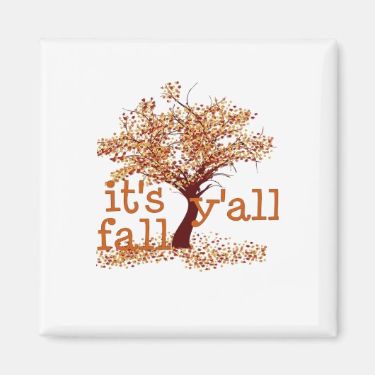 Het is Herfst Y'all Basic Clean Magneet (Voorkant)