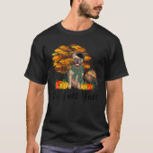 Het is Herfst Y'all Bulldog Dog Thanksgiving Halow T-shirt (Voorkant)