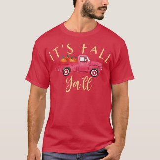 Het is Herfst Ya'll Cute Autumn Pumpkin Truck T-shirt