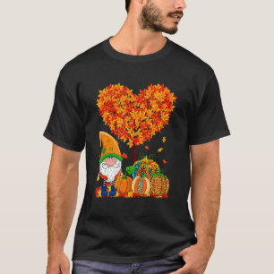 Het is Herfst Y'all Cute Gnomes Pumpkin Autumn Tre T-shirt