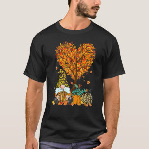 Het is Herfst Y'all Cute Gnomes Pumpkin Autumn Tre T-shirt