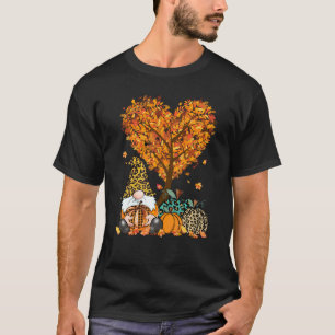 Het is Herfst Y'all Cute Gnomes Pumpkin Autumn Tre T-shirt