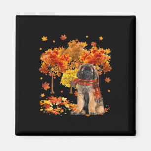 Het is Herfst Y'all Cute Leonberger Autumn Tree He Magneet