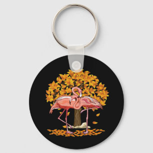 Het is Herfst Y'all Flamingo Thanksgiving Hallowee Sleutelhanger