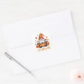 Het is Herfst Y'all Gnomes Pumpkin Autumn Thanksgi Vierkante Sticker (Envelop)