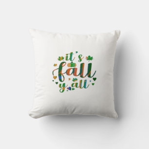 Het is Herfst Y'all grafische stijl Kussen