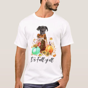 Het is Herfst Y'all - Great Dane Hondenliefhebbers T-shirt