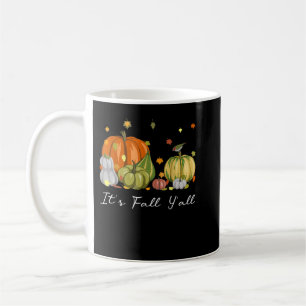 Het is Herfst Y'All Halloween Pumpkin Autumn Leave Koffiemok