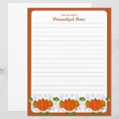 Het is Herfst Y'all - Lined Paper Sheet (Voorkant / Achterkant)